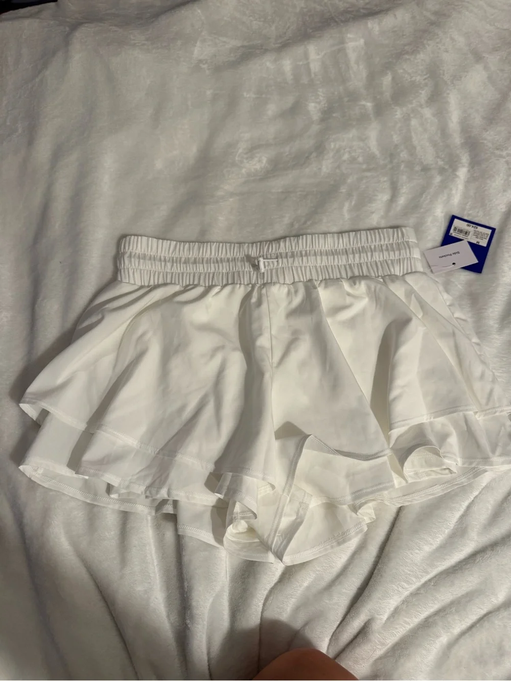 JoyLab White Layered Ruffle Skort
